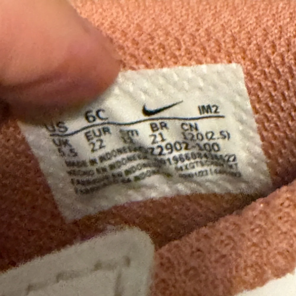 Nike Baby White and Pink High-Top Sneakers
